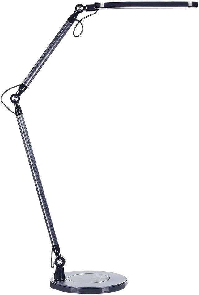 Beliani LED stalinė lempa GRUS su reguliatoriumi, metalinė, juoda