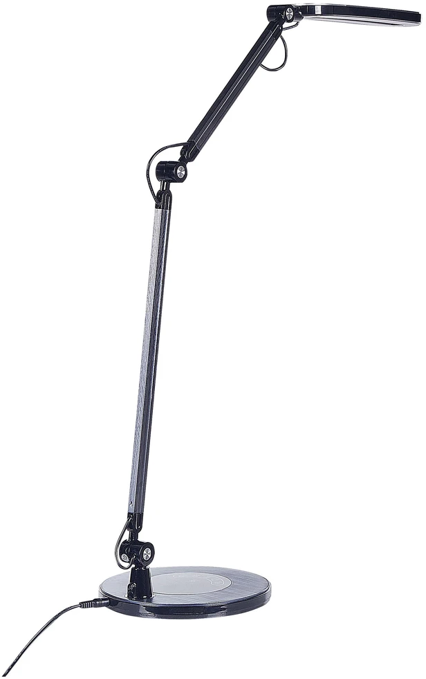 Beliani LED stalinė lempa GRUS su reguliatoriumi, metalinė, juoda