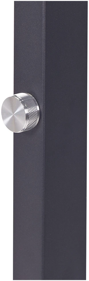 Beliani LED toršeras TAURUS su reguliatoriumi, metalinis, juodas
