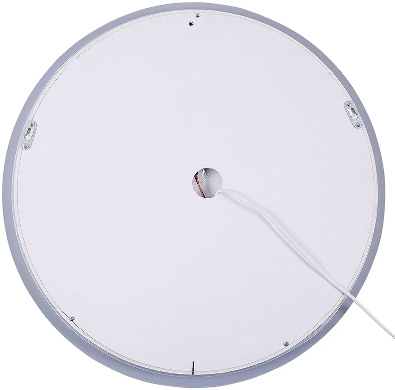 Beliani LED vonios veidrodis CALLAC 60 cm 60 cm sidabrinės spalvos