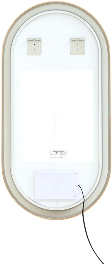 Beliani LED vonios veidrodis CHIDDES 60 cm 120 cm sidabrinis
