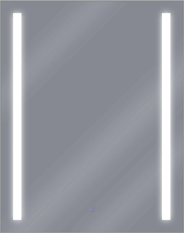 Beliani LED vonios veidrodis MARTINET 70 cm 90 cm sidabrinis