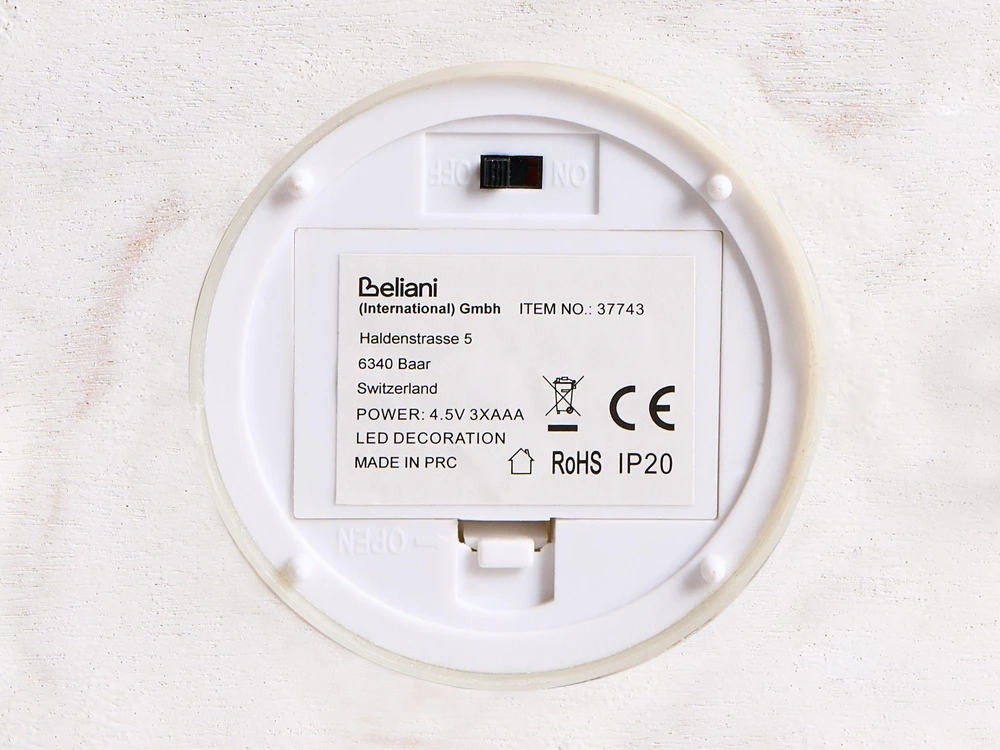 Beliani LED žibintas SAVIVESI kalėdinis dizainas 38 cm baltas
