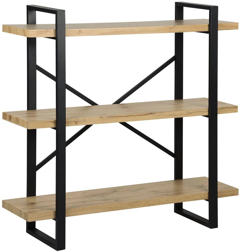 Beliani Lentyna 3 lentynų TIMBER 111 cm šviesiai ruda