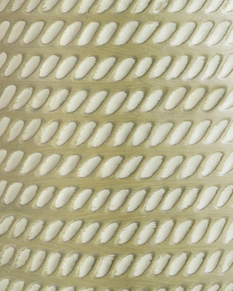 Beliani LIVADIA vazonas 39 cm alyvuogių spalvos