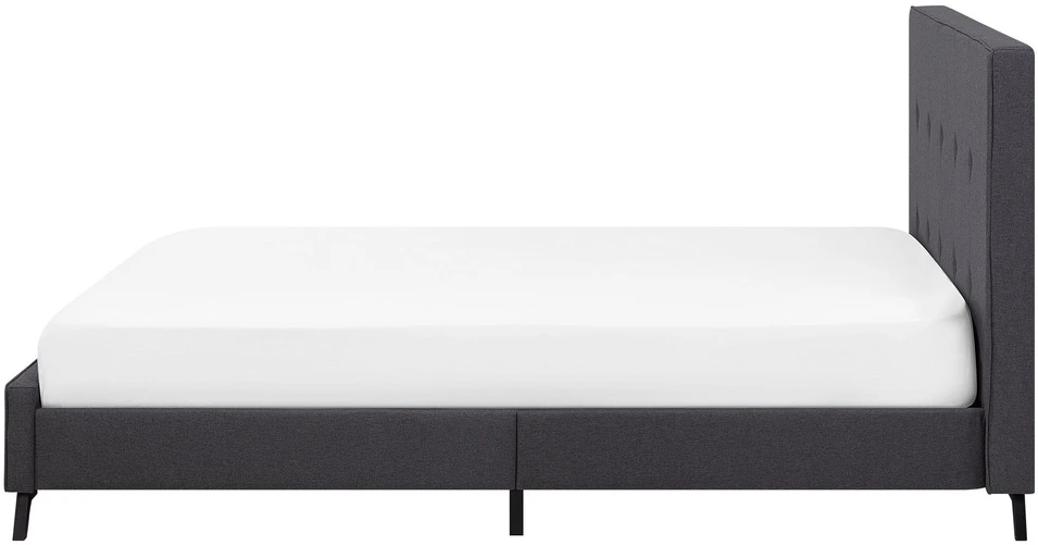 Beliani Lova AMBASSADOR 160 x 200 cm tamsiai pilka