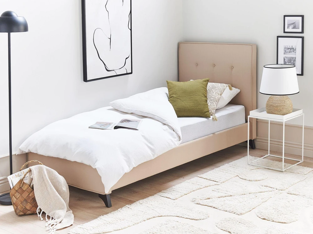 Beliani Lova AMBASSADOR 90 x 200 cm smėlio spalvos