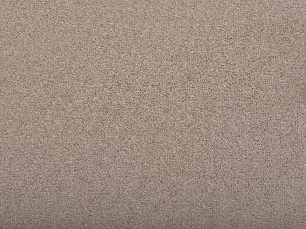 Beliani Lova AMBILLOU iš veliūro 180 x 200 cm smėlio pilkumo spalvos