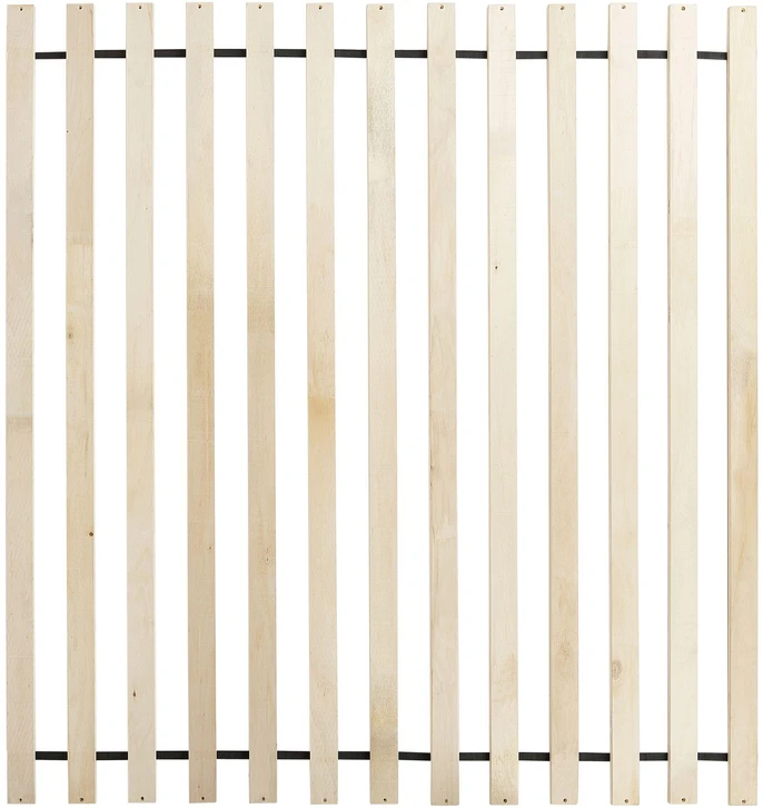 Beliani Lova be galvūgalio medinė ANTRAS 180 x 200 cm šviesiai ruda