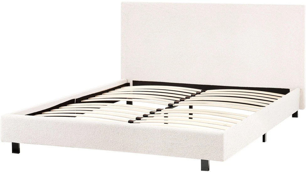 Beliani Lova Boucle ALBI 140 x 200 cm, balta