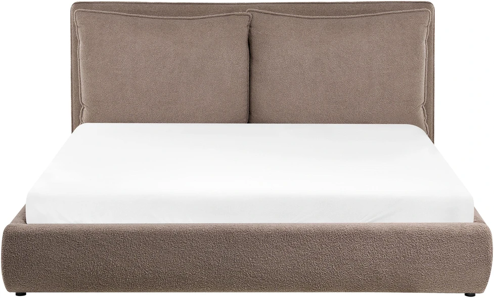 Beliani Lova Boucle BAJONNA 160 x 200 cm ruda
