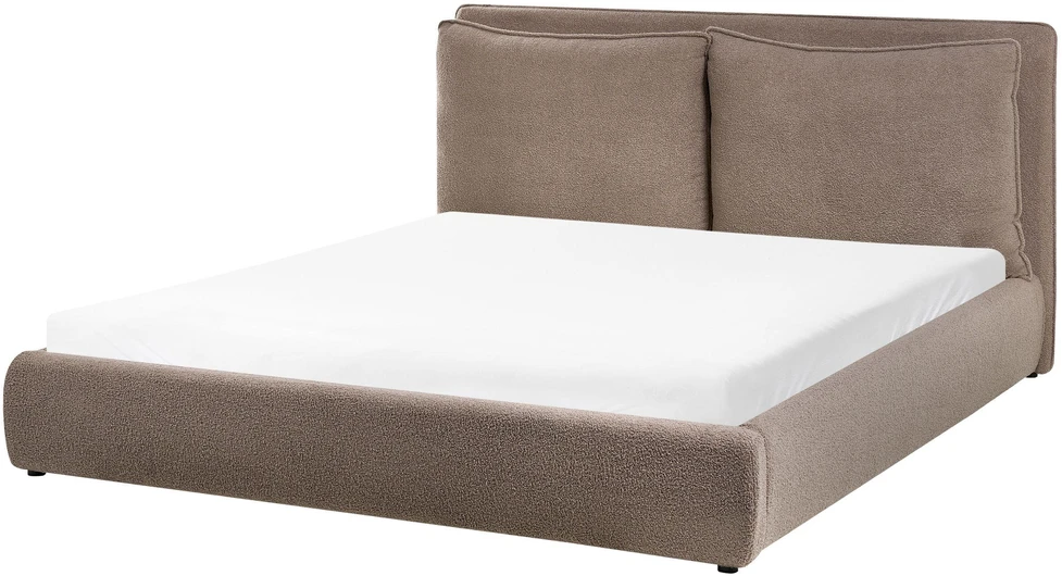 Beliani Lova Boucle BAJONNA 160 x 200 cm ruda