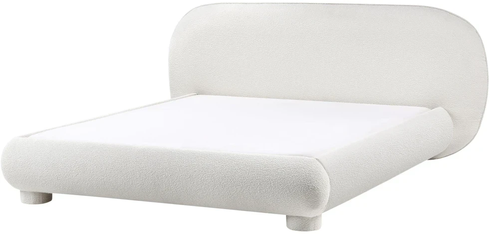 Beliani Lova Boucle BAYEL 160 x 200 cm, balta
