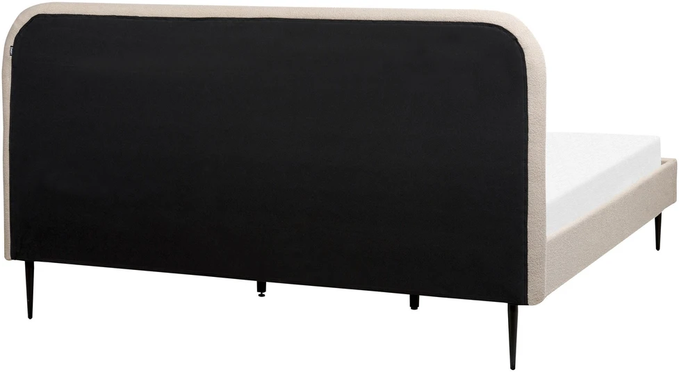 Beliani Lova Boucle FLAYAT 180 x 200 cm šviesi smėlio spalva