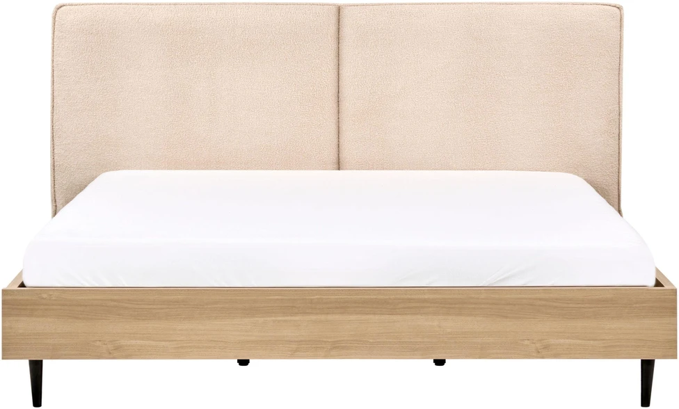 Beliani Lova Boucle IZERNORE 180 x 200 cm, smėlio spalvos
