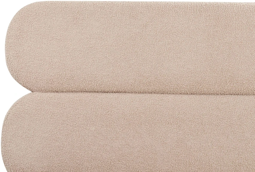 Beliani Lova Boucle LESSAY 160 x 200 cm smėlio pilkos spalvos