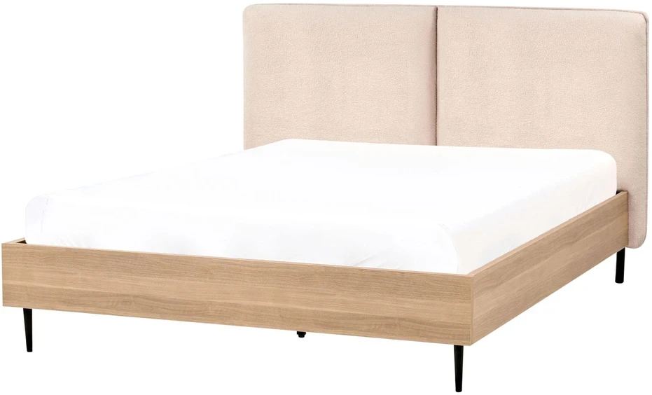 Beliani Lova Boucle LIMANTON 140 x 200 cm smėlio spalvos