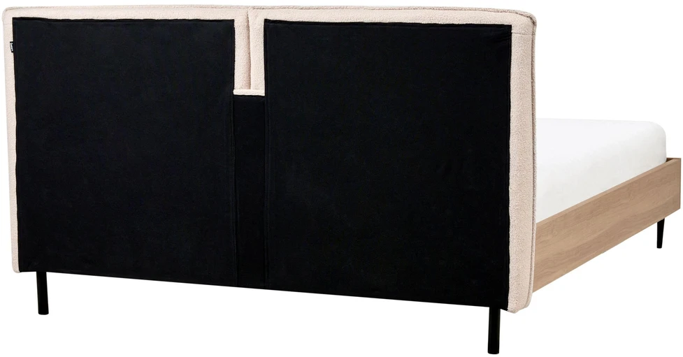 Beliani Lova Boucle LIMANTON 140 x 200 cm smėlio spalvos