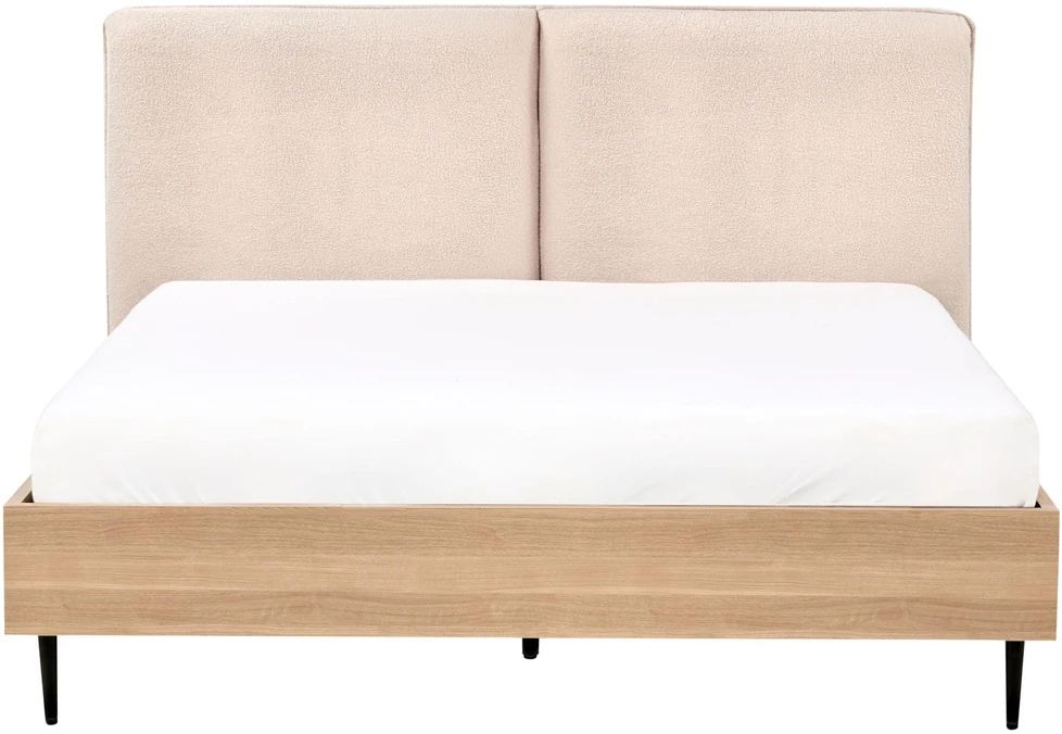 Beliani Lova Boucle LIMANTON 140 x 200 cm smėlio spalvos
