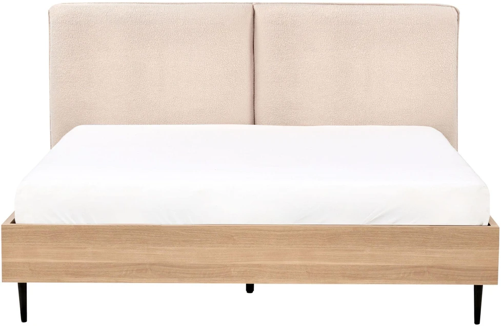 Beliani Lova Boucle LIMANTON 160 x 200 cm smėlio spalvos