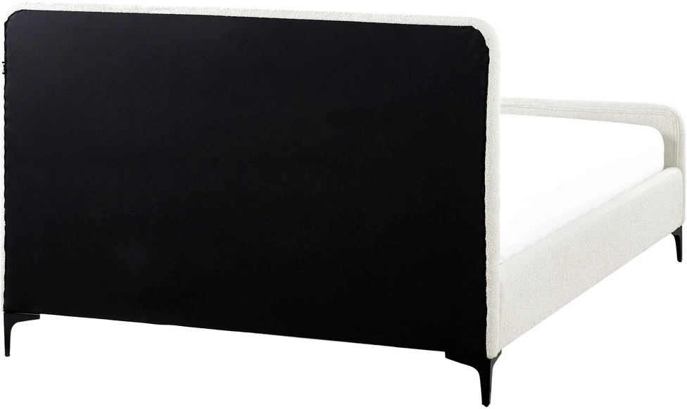 Beliani Lova Boucle LUNAN 140 x 200 cm, balta