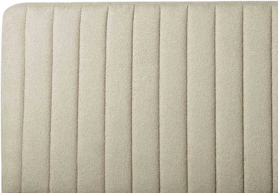 Beliani Lova Boucle LUNAN 140 x 200 cm smėlio spalvos