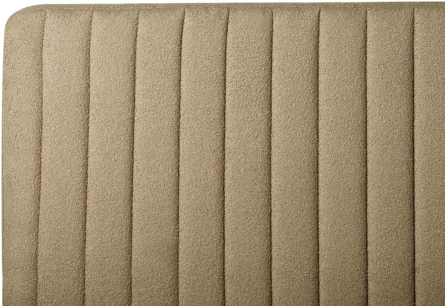 Beliani Lova Boucle LUNAN 140 x 200 cm smėlio-pilka