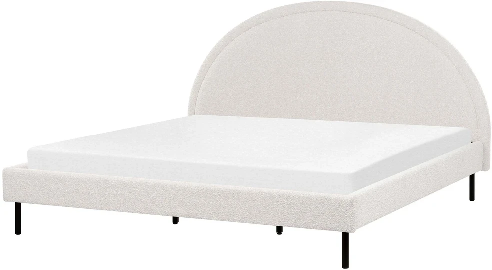 Beliani Lova Boucle MARGUT 180 x 200 cm balta