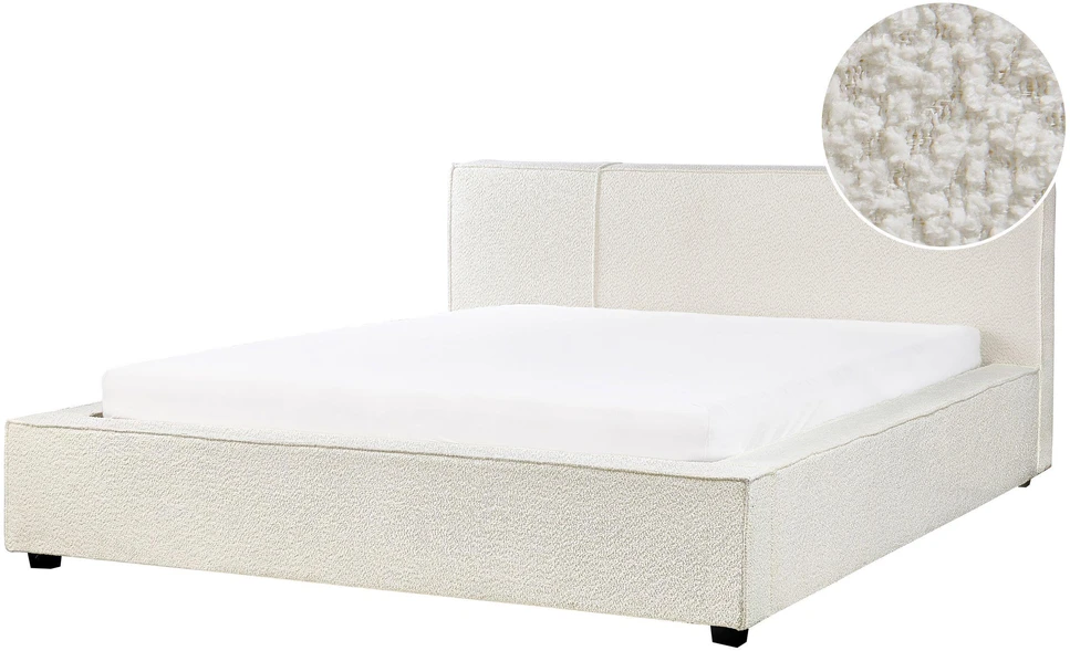 Beliani Lova Boucle MIRANDE 160 x 200 cm, balta
