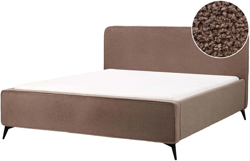 Beliani Lova Boucle VALOGNES 180 x 200 cm ruda