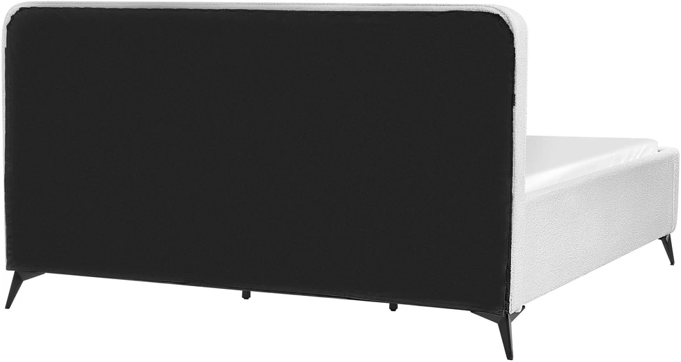 Beliani Lova Boucle VALOGNES 180 x 200 cm, kreminės/baltos spalvos