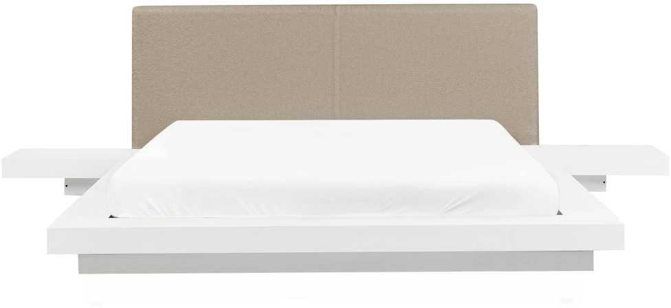 Beliani Lova Boucle ZEN 160 x 200 cm balta