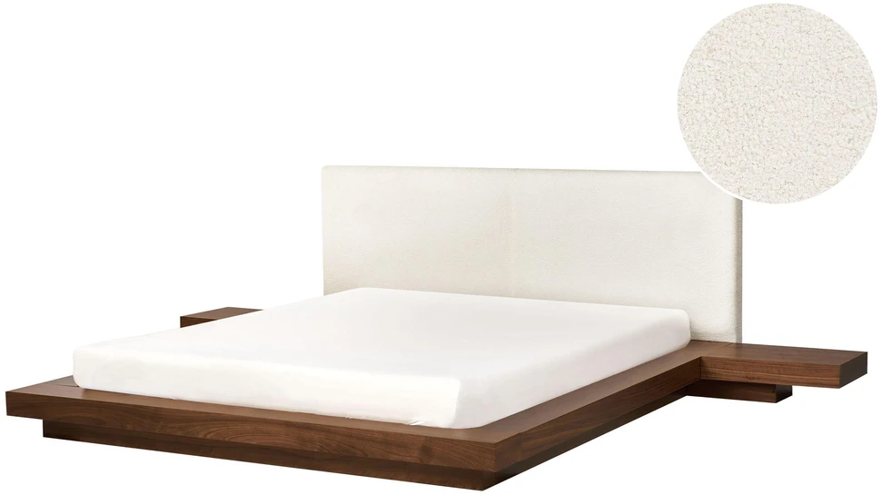 Beliani Lova Boucle ZEN 160 x 200 cm, uosio ruda