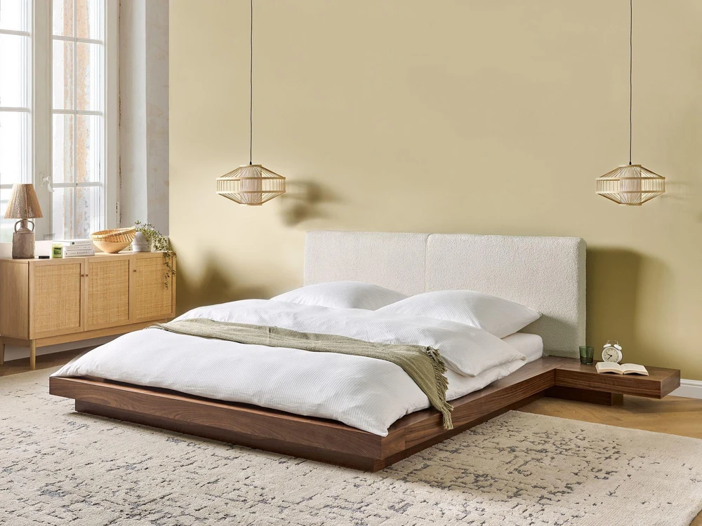 Beliani Lova Boucle ZEN 160 x 200 cm, uosio ruda
