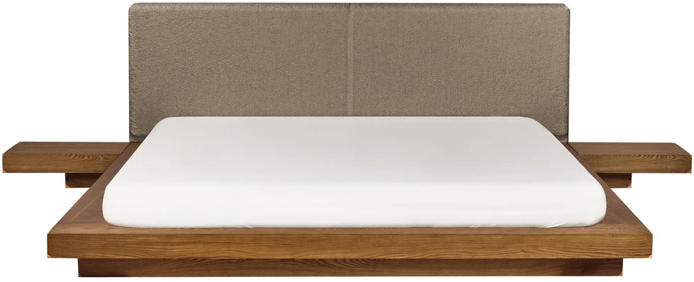 Beliani Lova Boucle ZEN 180 x 200 cm Natūralaus uosio spalvos