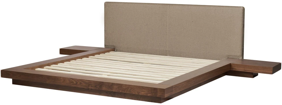 Beliani Lova Boucle ZEN 180 x 200 cm ruda uosio spalva
