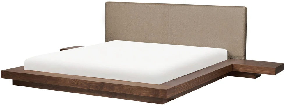 Beliani Lova Boucle ZEN 180 x 200 cm ruda uosio spalva