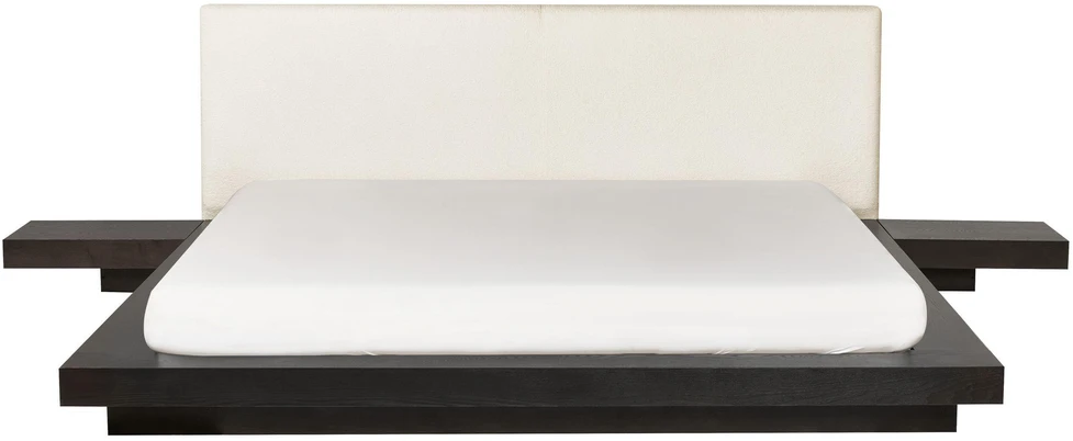 Beliani Lova Boucle ZEN 180 x 200 cm tamsaus uosio spalvos