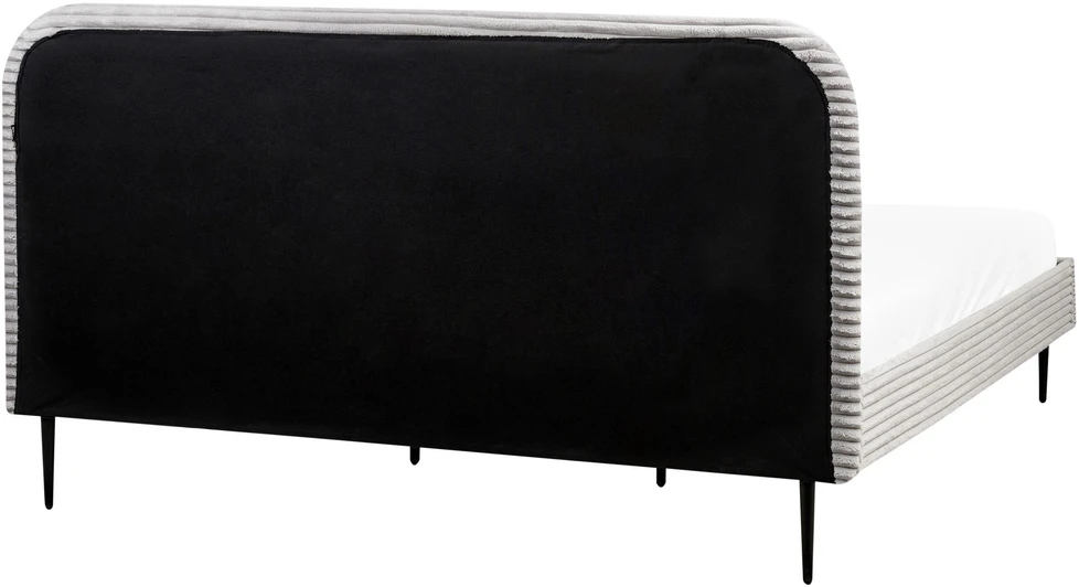 Beliani Lova FLAYAT iš velveto 180 x 200 cm šviesiai pilka
