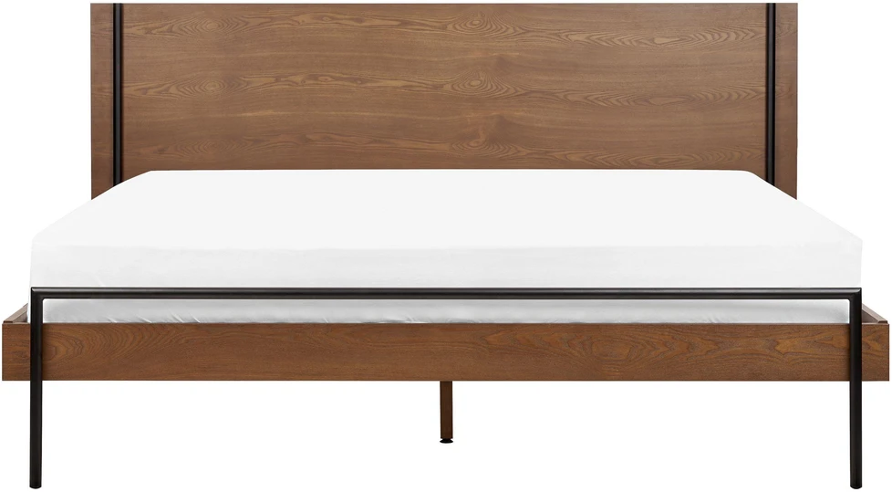 Beliani Lova LIBERMONT 180 x 200 cm tamsaus uosio spalvos