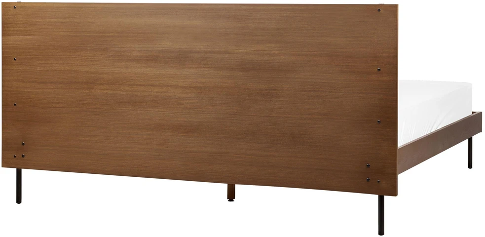 Beliani Lova LIBERMONT 180 x 200 cm tamsaus uosio spalvos