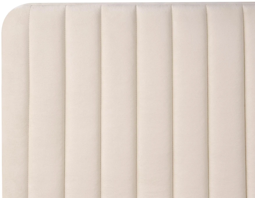 Beliani Lova LUNAN, 120 x 200 cm, šviesiai smėlinė, veliūrinė