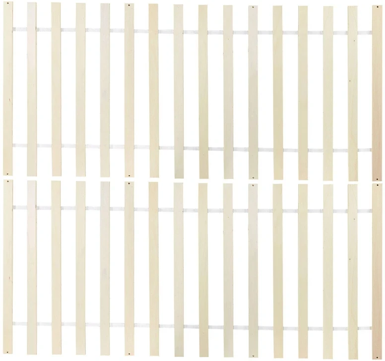 Beliani Lova MAYENNE iš pušies medienos 140 x 200 cm balta