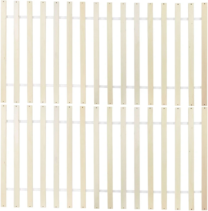 Beliani Lova MAYENNE pušies mediena 160 x 200 cm balta