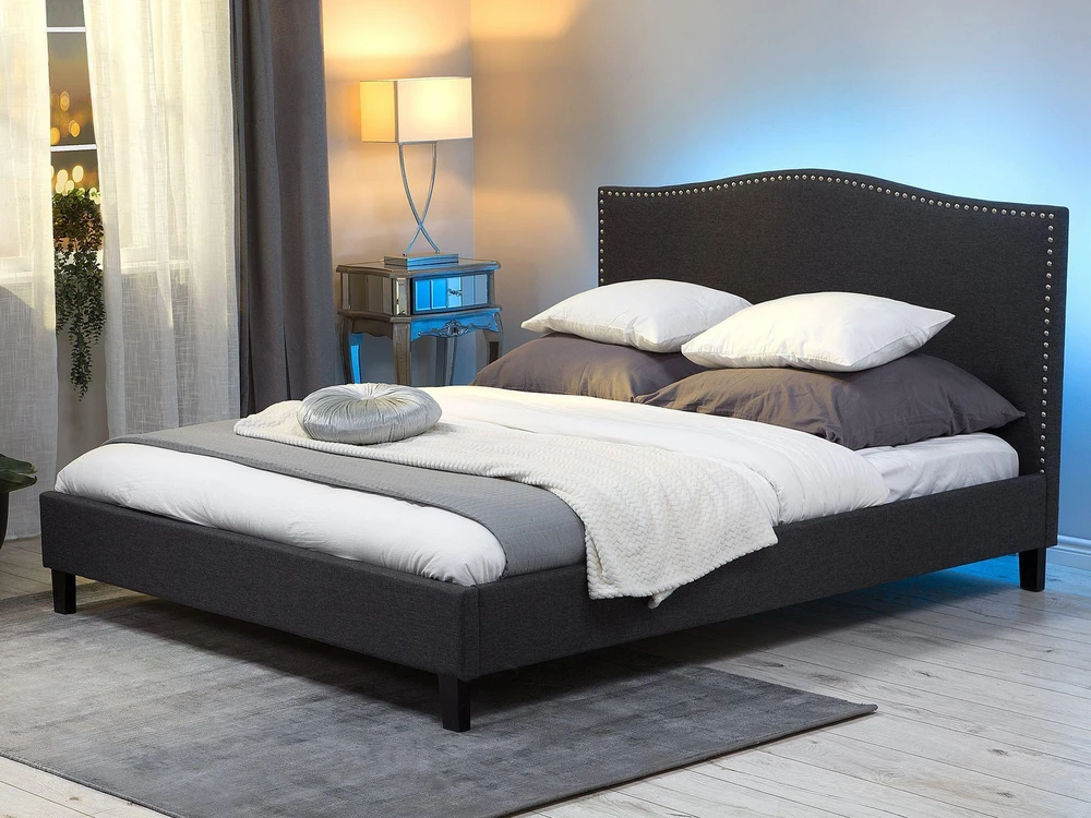Beliani Lova MONTPELLIER 180 x 200 cm LED spalvota