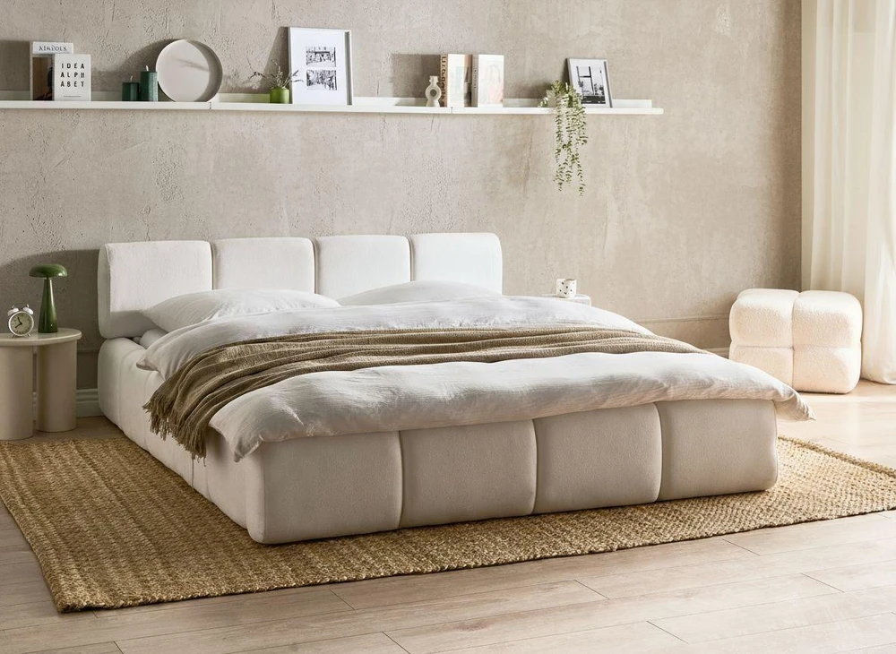 Beliani Lova ORVILLE 160 x 200 cm balta