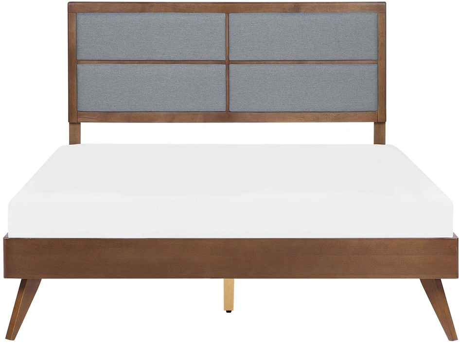 Beliani Lova POISSY 160 x 200 cm tamsaus uosio