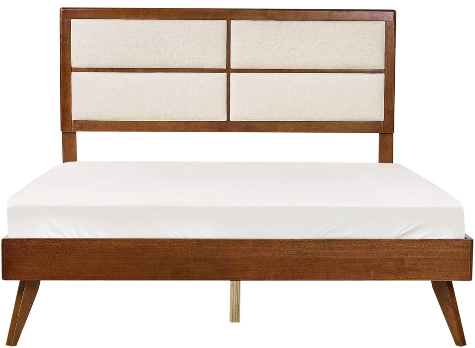 Beliani Lova POISSY 160 x 200 cm tamsaus uosio