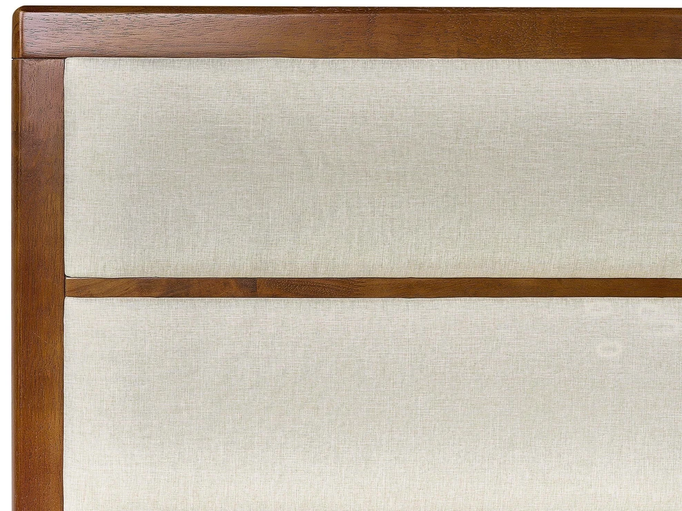 Beliani Lova POISSY 160 x 200 cm tamsaus uosio
