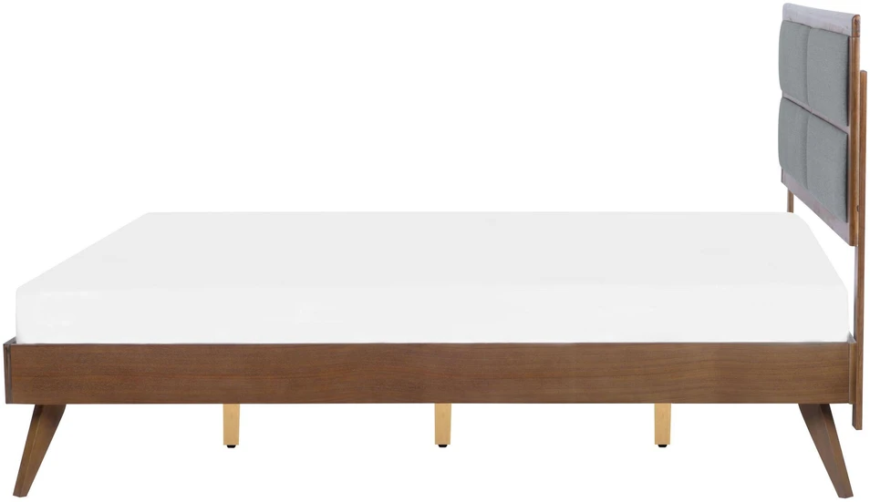 Beliani Lova POISSY 160 x 200 cm tamsaus uosio